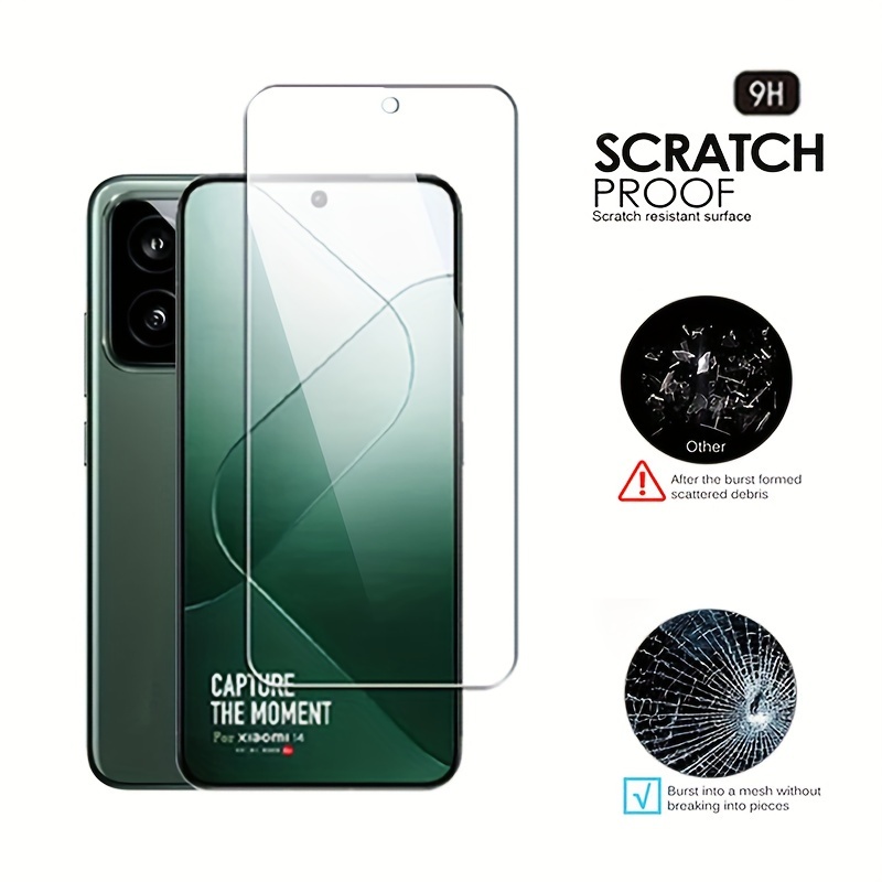 6 in 1 Full Tempered Glass Xiaomi 14 + Privacy Screen - Temu