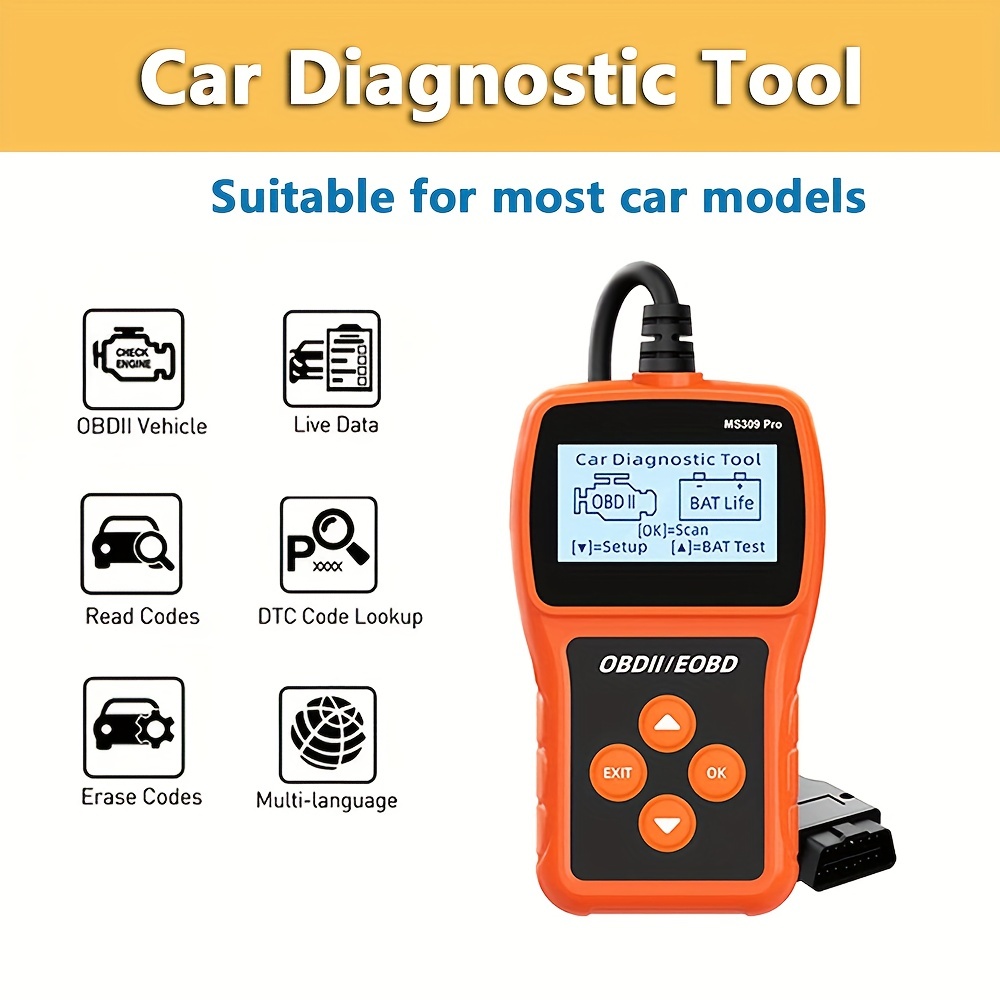 V519 Car Fault Detector Obd2 Scanner Fault Diagnosis Tester - Temu