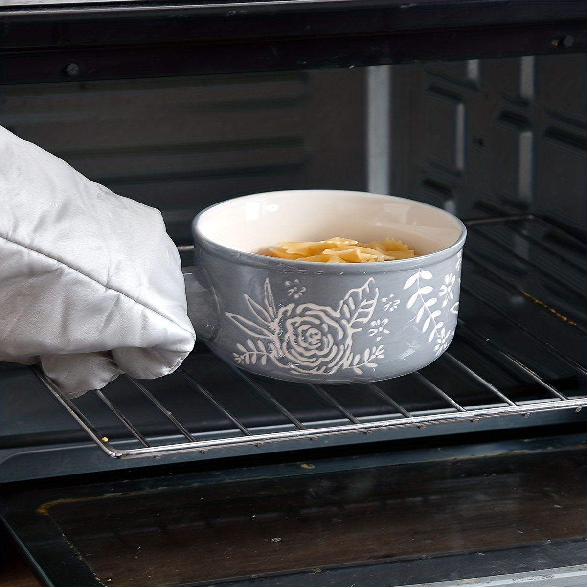 フレンチオニオンスープクロックス オーブン対応 ハンドル付きスープ