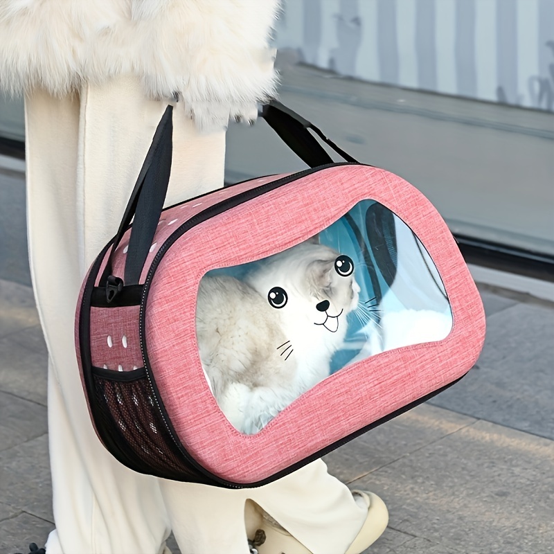 Johomviin Dog Carrier, Cat Carrier, Pet Carrier, Foldable Premium PU  Leather Dog Purse, Portable Tote Bag Carrier for Small to Medium Cats and  Small