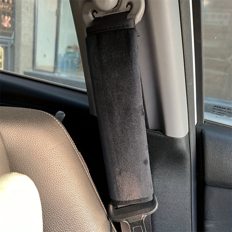 2pcs Car Safety Shoulder Protection Plush Seat Belt Interior Accessories