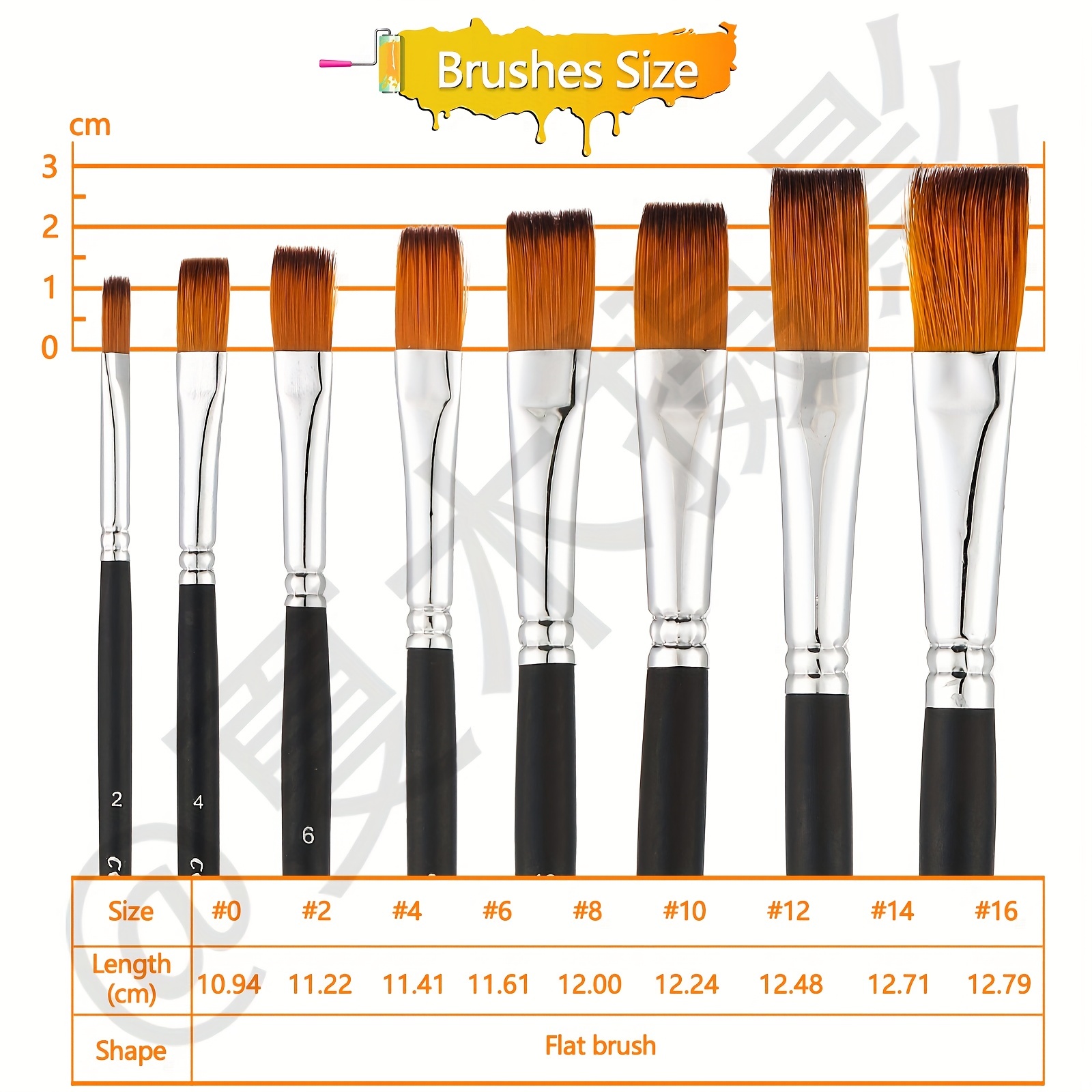  9Pcs Paint Brushes for Acrylic Painting Detail Art