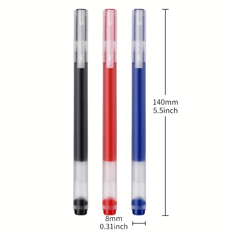 Thick Ballpoint Pen 2 Color Comfortable Writing Pens Metal - Temu