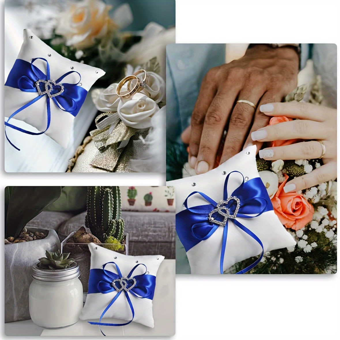 porta anillos de boda accesorios para boda cojines anillo corazon novios