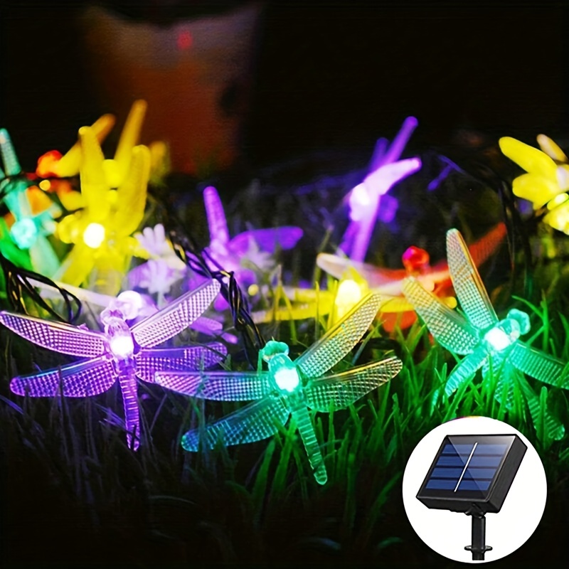 Dropship 1pc Solar Dragonfly String Lights Waterproof 20 LEDs Dragonfly Fairy  Lights Decorative Lighting For Indoor/Outdoor Home Garden Lawn Fence Patio  Party to Sell Online at a Lower Price