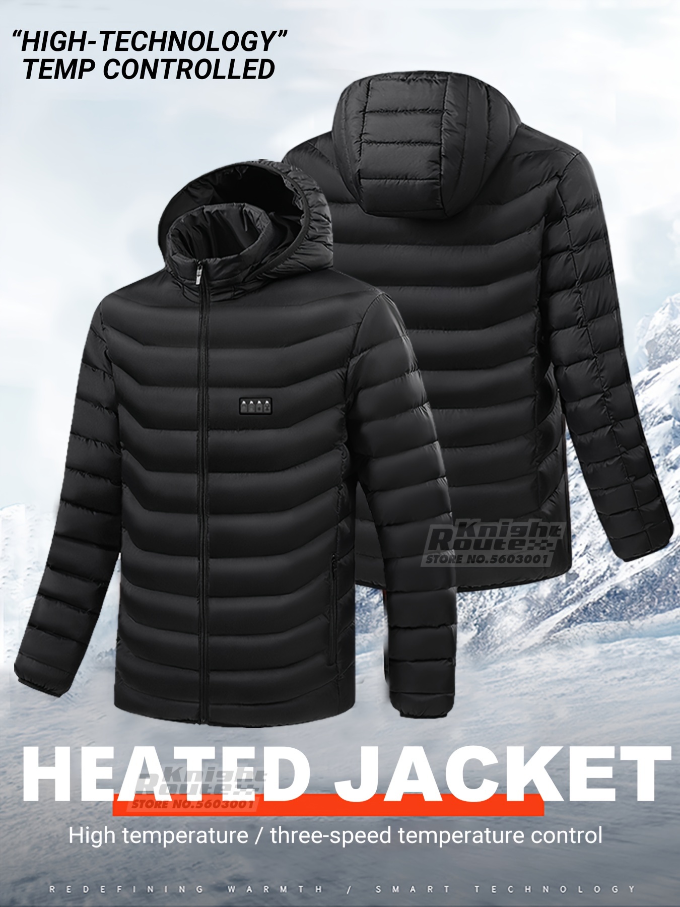Heated Coat Winter Body Warm Electric USB Jacket Men Women Thermal Heating  Coat✧