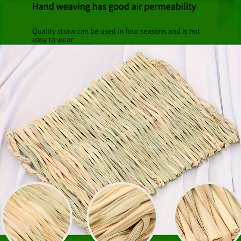 Pet Grass Mat For Hamster Rabbit Dutch Pig Grind Teeth Grass Nest
