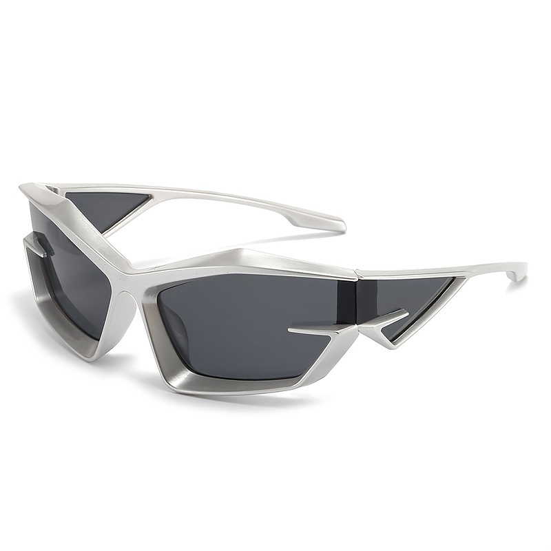 1pc Grey Classic Square Frame Fashion Y2K Sunglasses For Women