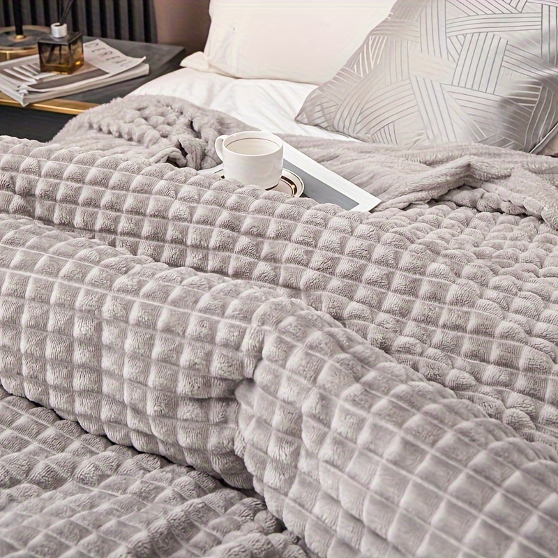 Silver grey discount quilted bed throw