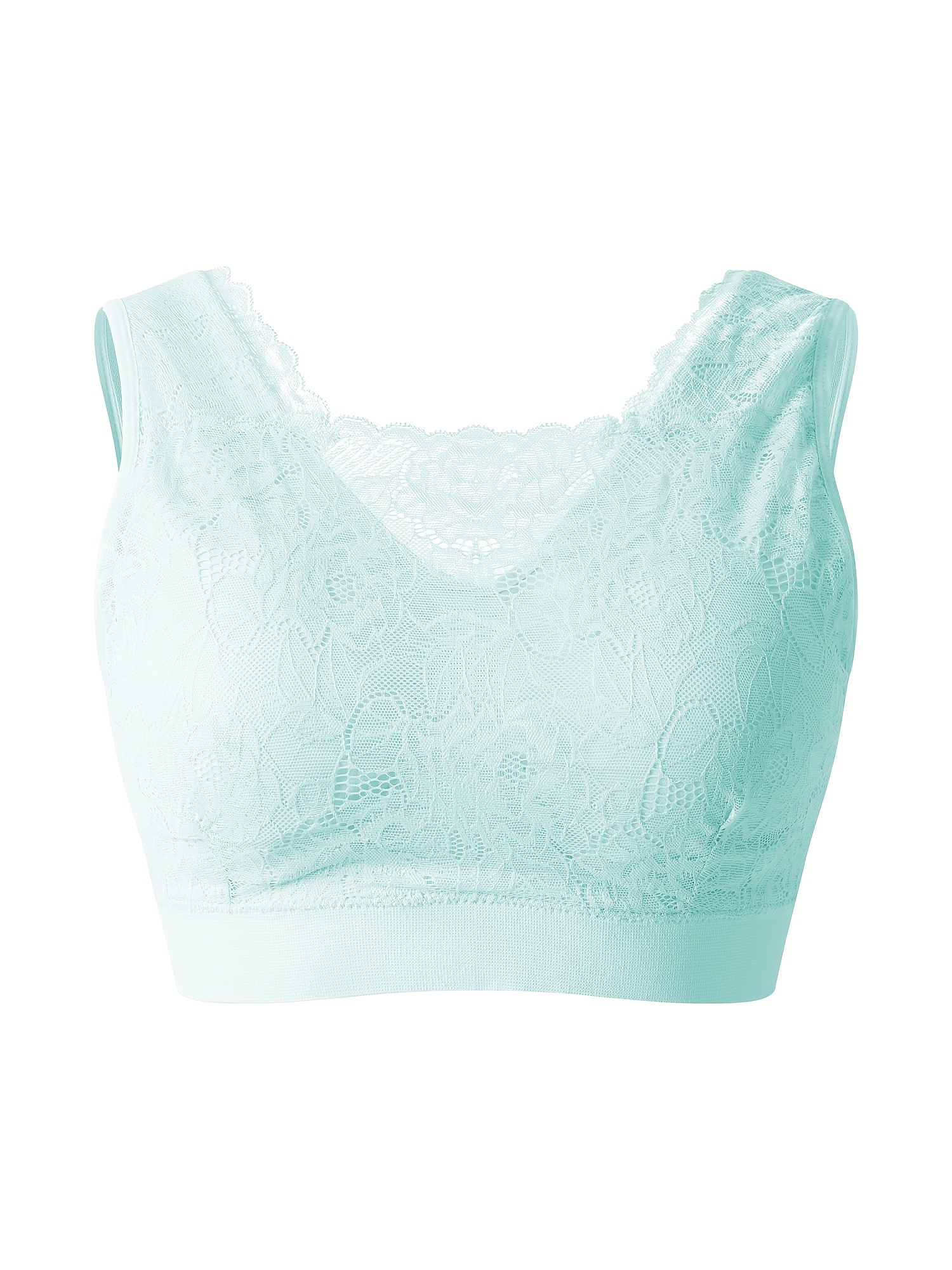 Seamless Jacquard Floral Triangle Bra