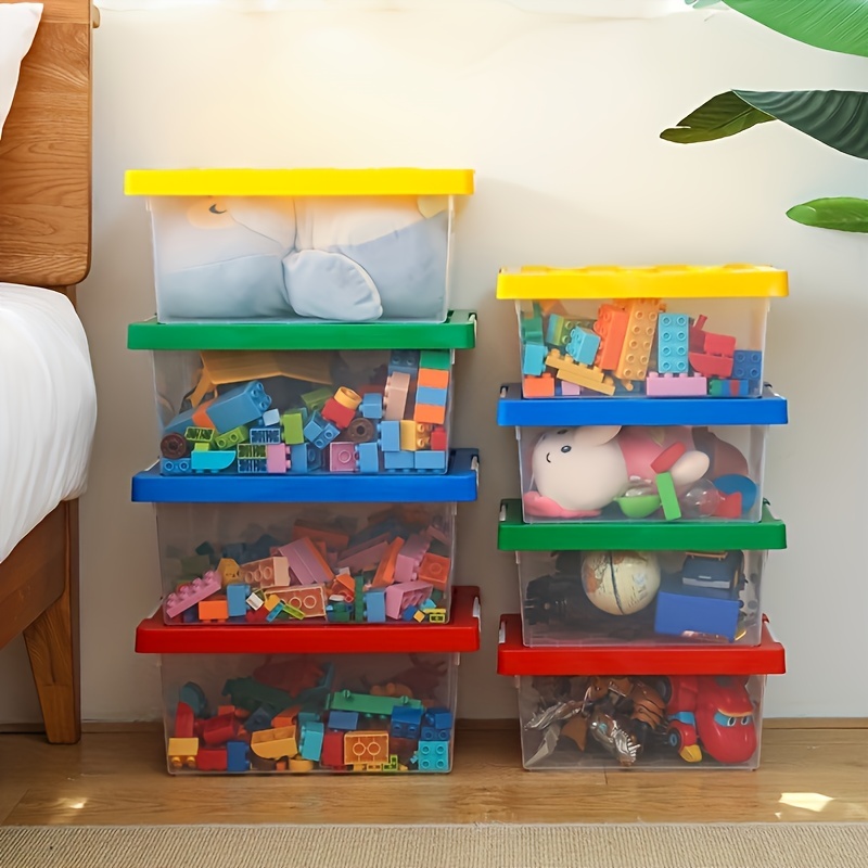 Building Blocks Storage Box Stackable Toys Organizer With - Temu