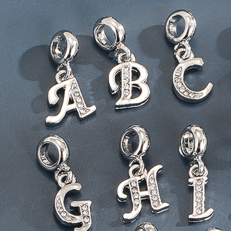 26ct Silver Alphabet Charms by hildie & jo