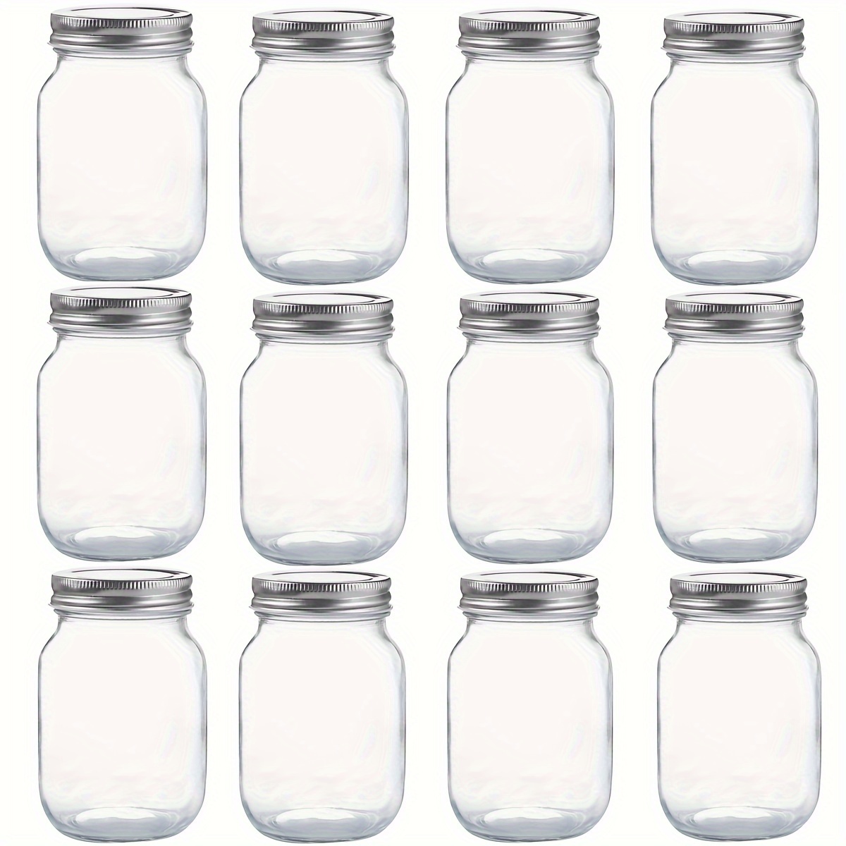 6 Pack 16 Oz. Mason Jar Mugs with Handle, Tin Lid and Plastic Straws - Old  Fashion Drinking Glasses for Party or Daily Use - China Mason Jars with  Lids and Straws