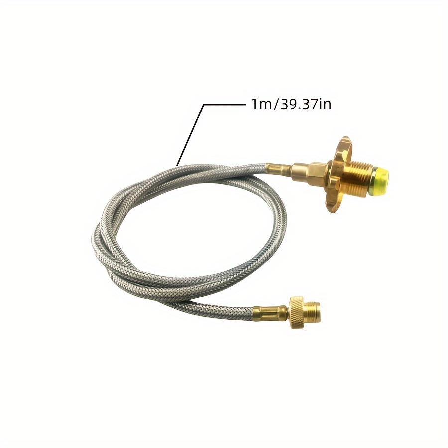 Camping Gas Stove Connection Valve Propane Cylinder Tank Hose Adapter 60cm  : : Home & Kitchen