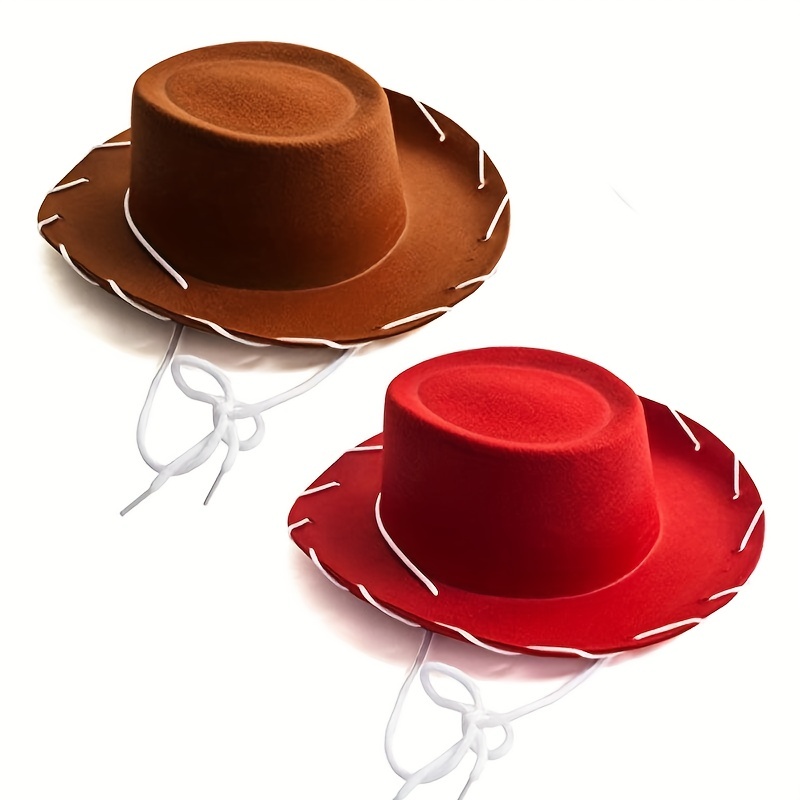 1 Pieza MUMUWU Sombrero De Vaquero De Cuero Sombrero De Vaquero Occidental  Para Hombres Y Mujeres Al Aire Libre Sombrero De Vaquera De Ala Ancha Con M