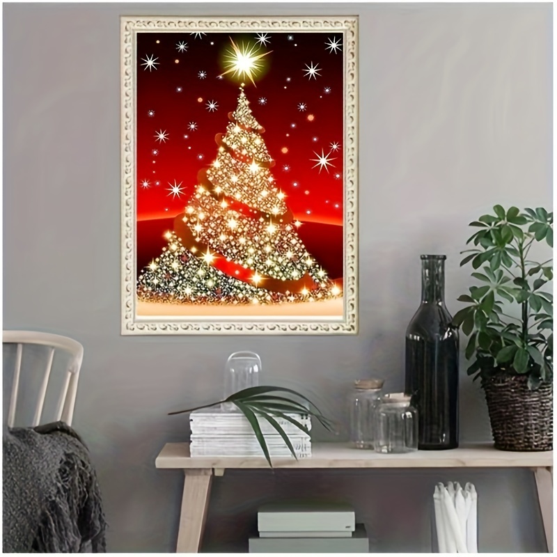 5D Christmas Diamond Painting Kits, Christmas Tree Diamond Art for