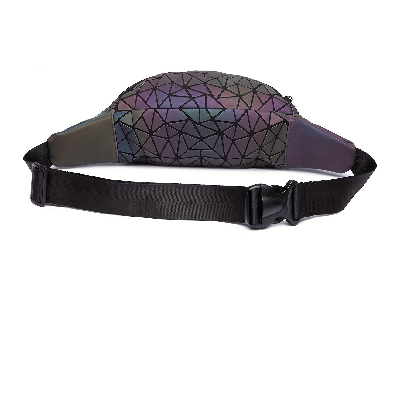 Geometric holographic fanny pack sale