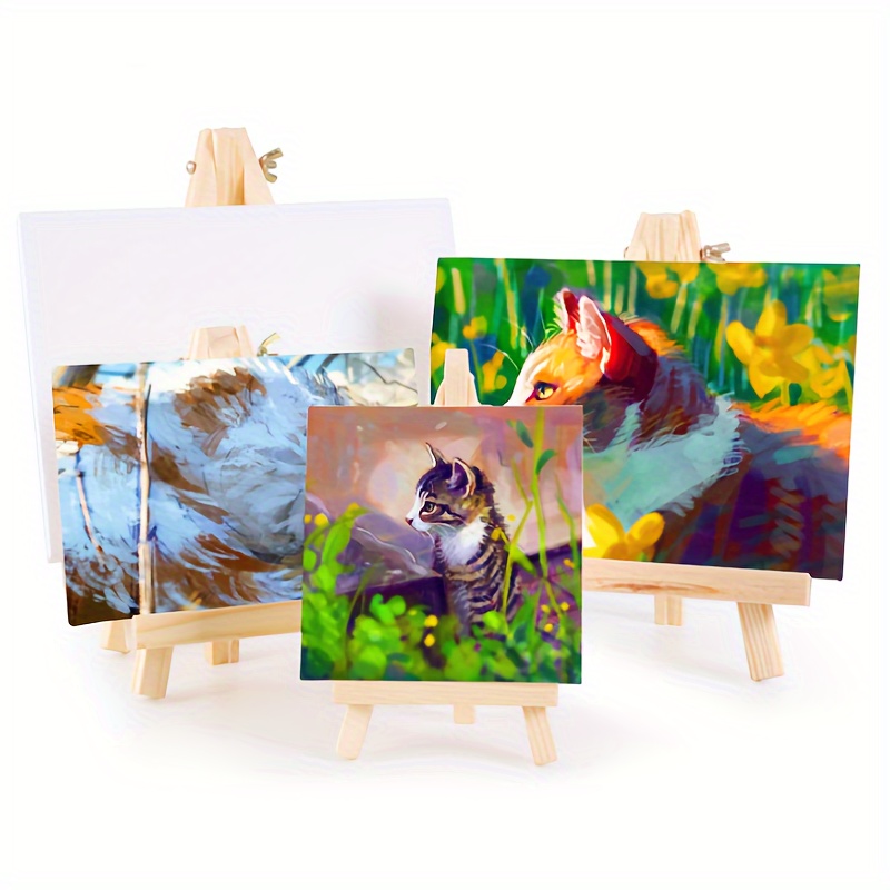 Mini Easel Wooden Tripod Small Easels Painting Stand Kids Mobile