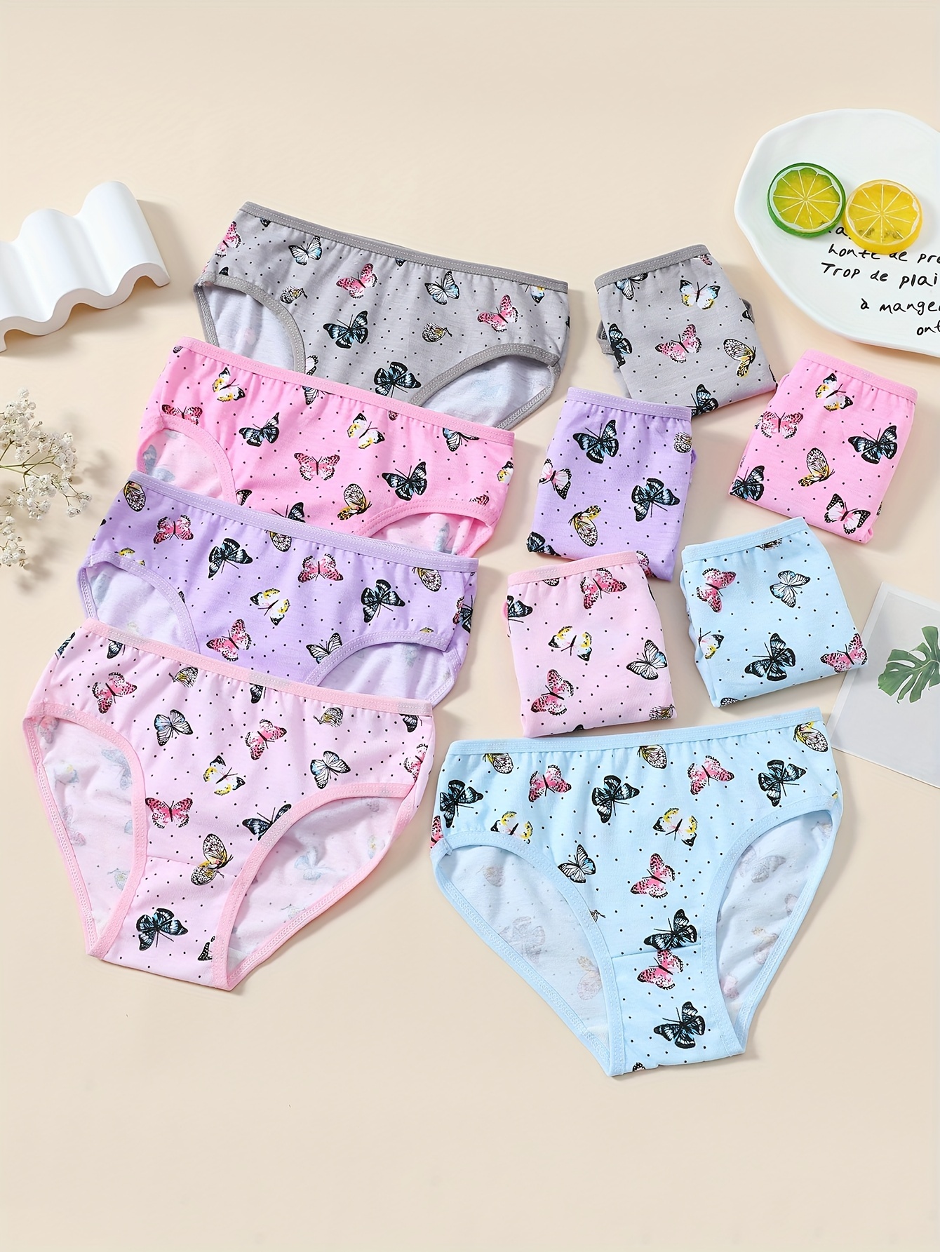 Buy Little Girls Unicorn Underwear Toddler Kids Breathable Comfort Cotton  Briefs Children Panties(Pack of 6) at