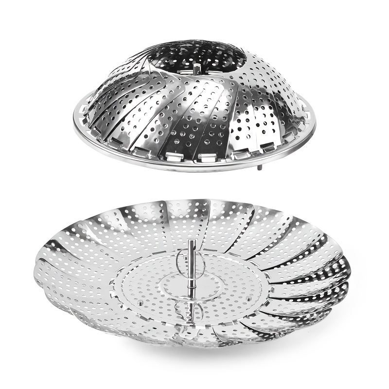 Metal Vegetable Steamer Basket Stainless Steel Folding - Temu