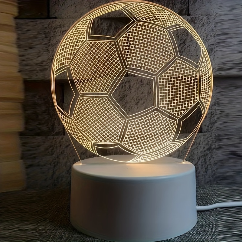 veilleuse LED , lampe de décoration 3D football