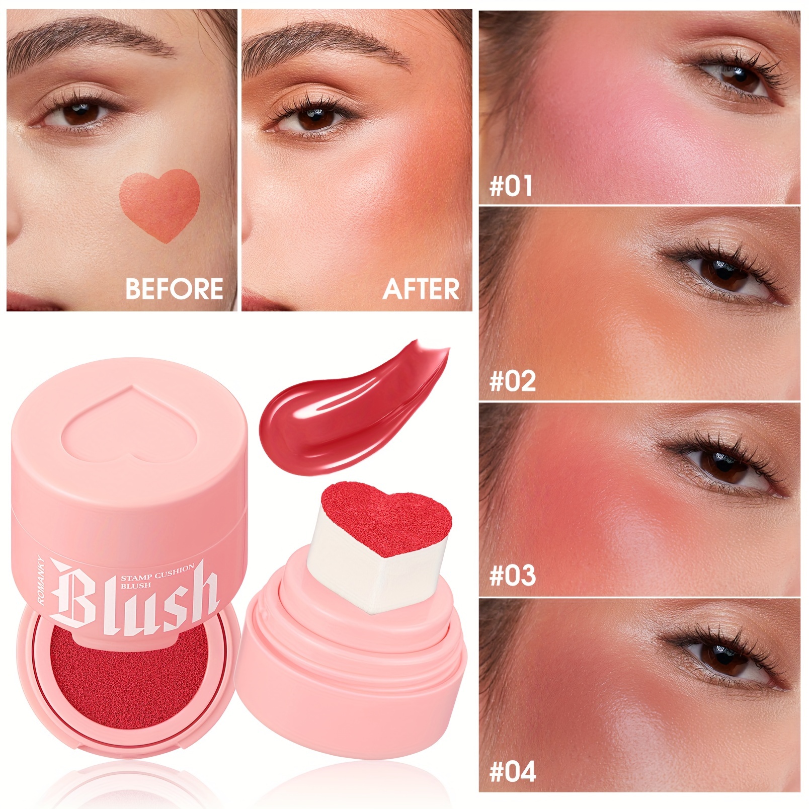 3 Shades Liquid Blush Long Lasting Lightweight Natural Nude - Temu