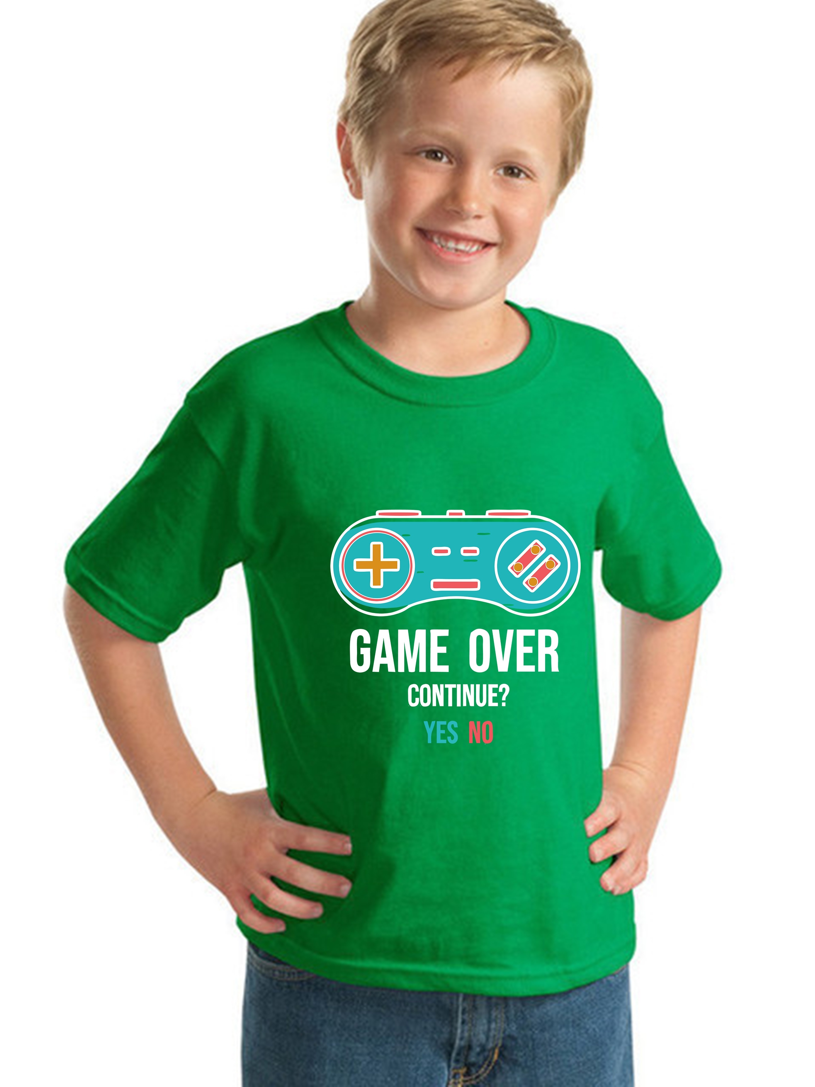 Game Print Boy's Casual Tees Short Sleeve Crew Neck Comfy T Temu New