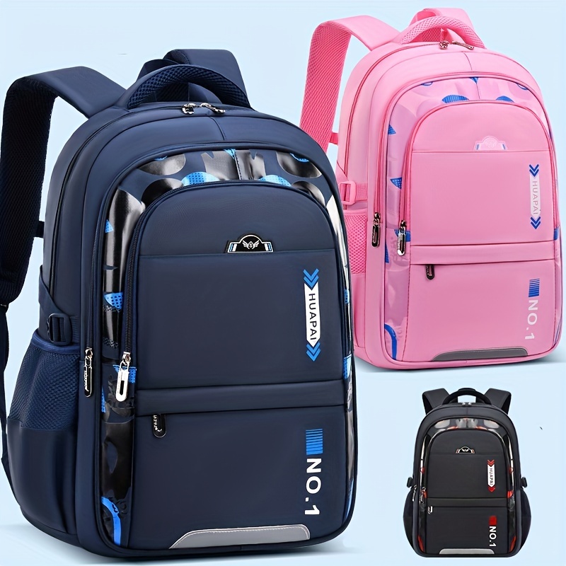 Casual Four Buckle Large Capacity Outdoor Middle School Student School Bag  Waterproof Backpack, Fashion Backpacks