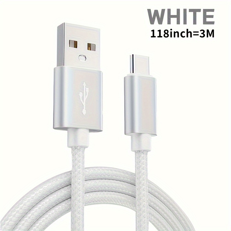 1m/2m/ Usb-c Cable For Fast Charging And Data Transfer For , Vivo, Oppo, Redmi, And More Usb-c Smartphone