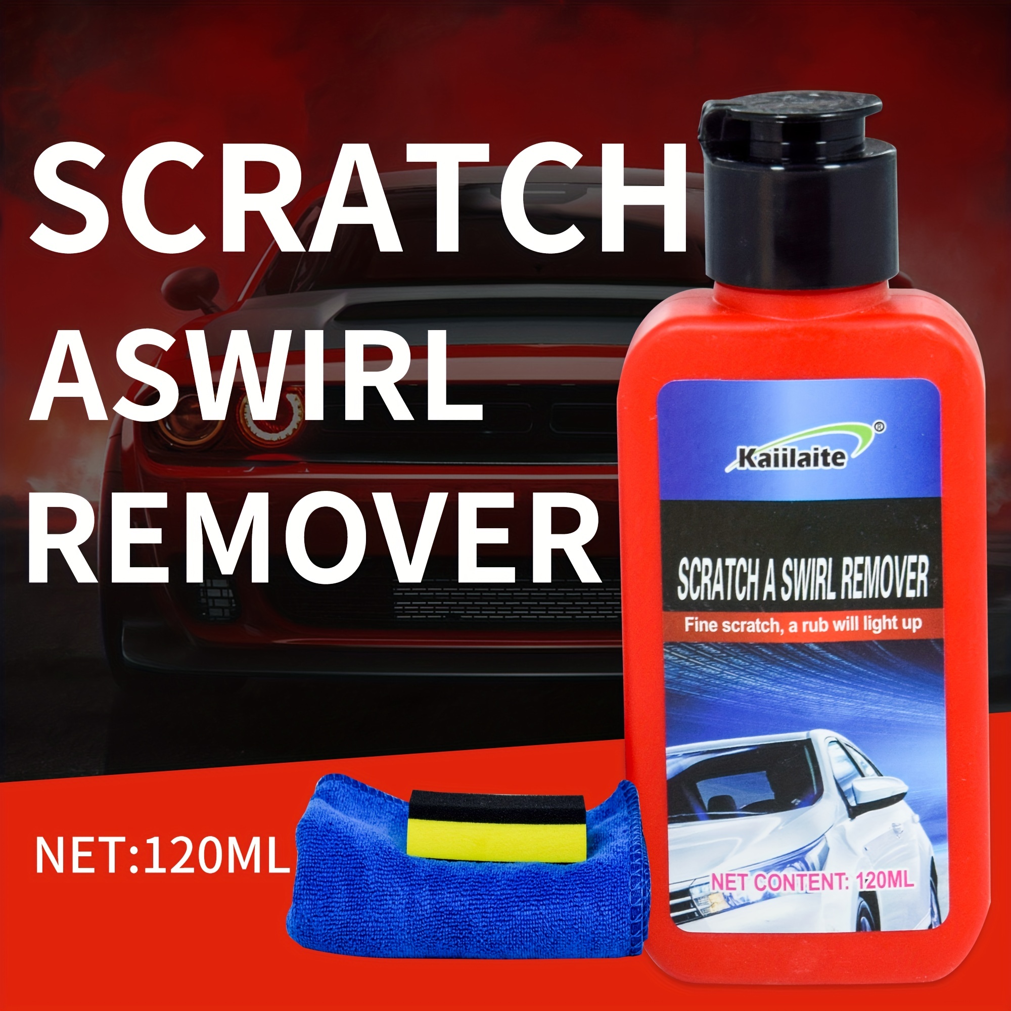Car Scratch Remover Kit for Deep Scratches Paint Restorer Auto Repair Wax  Set US