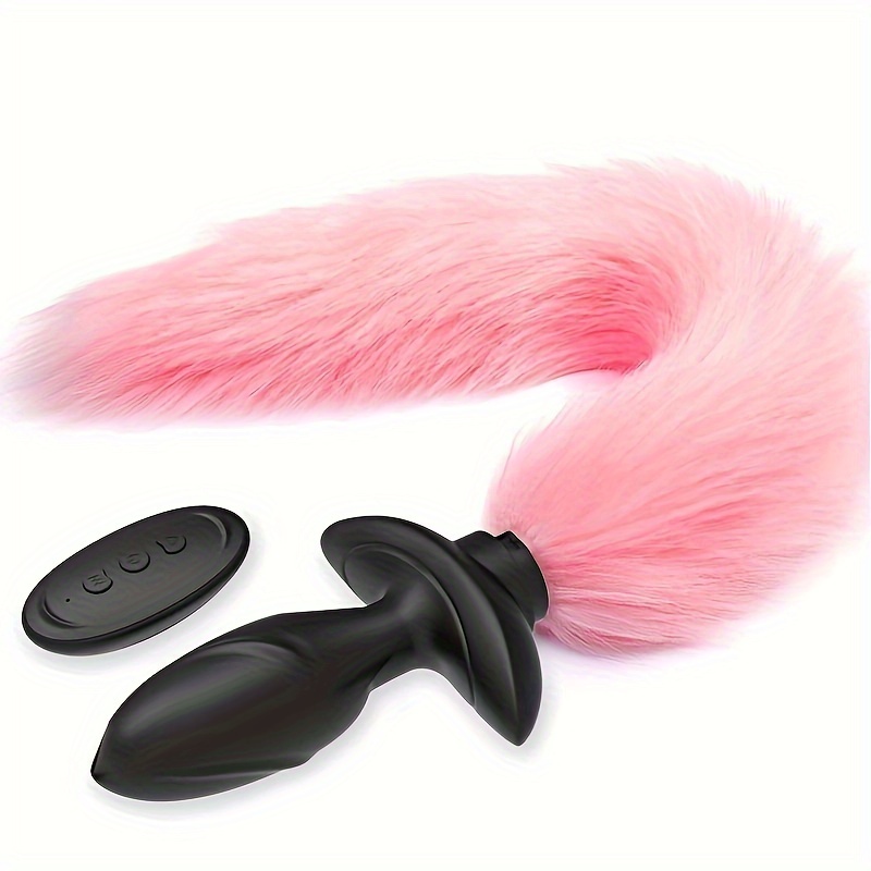 Remote Control Vibrating Fox Tail Anal Plug