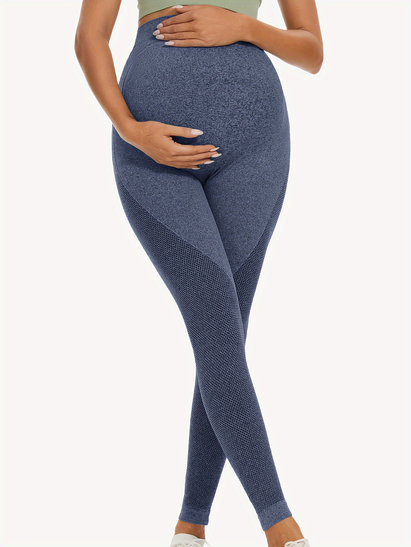 HEGALY Women's Maternity Flare Leggings Over The Belly - Casual Pregnancy Yoga  Pants with Pockets Buttery Soft Teal Blue, Teal Blue, XL : Buy Online at  Best Price in KSA - Souq
