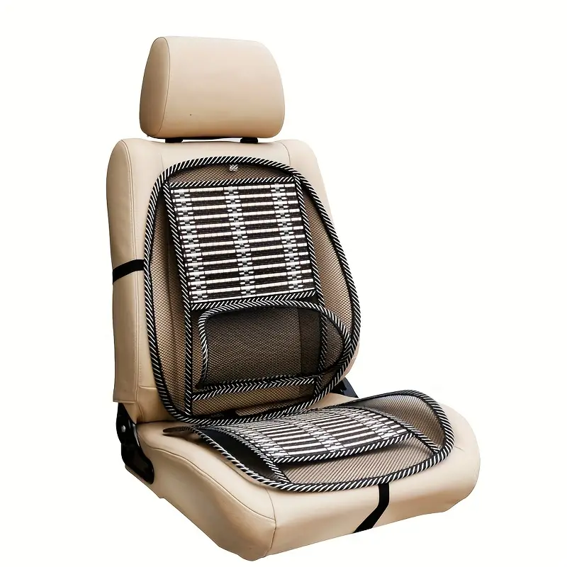 Relieve Back Pain & Stay Comfortable While Driving - Mesh Ventilate Lumbar  Support Cushion For Car Seats & Office Chairs