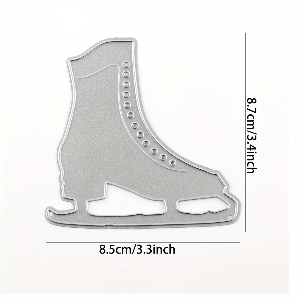 Image of Creative Crafting, Ice Skates Metal Cutting Dies For Diy Scrapbooking, Embossed Photo Album Decor & Card Making Craft Supplies