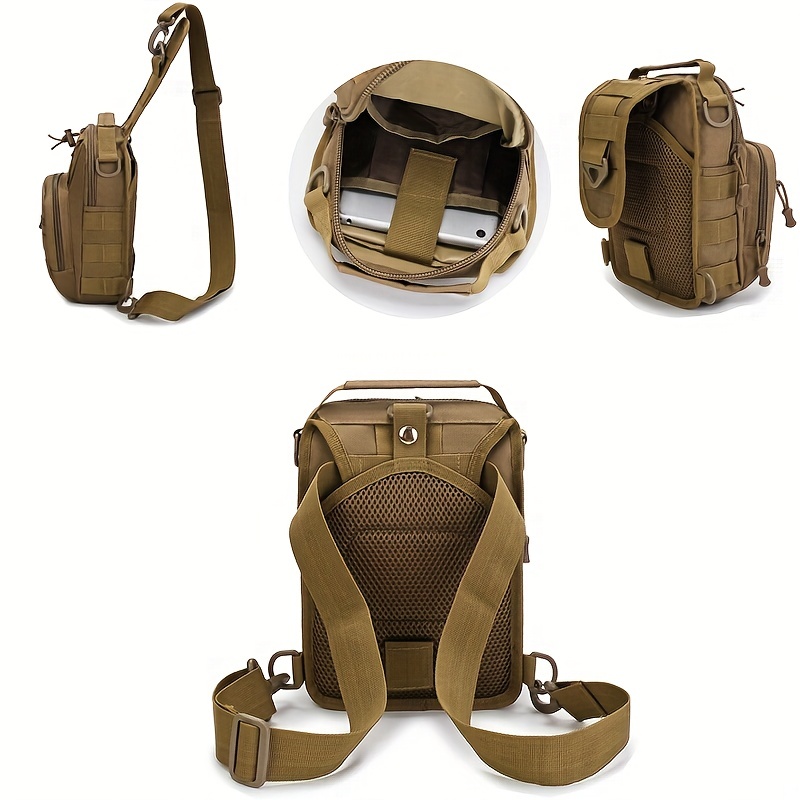 Men's Satchel Bag New Chest Bag Detachable Pouch Outdoor - Temu