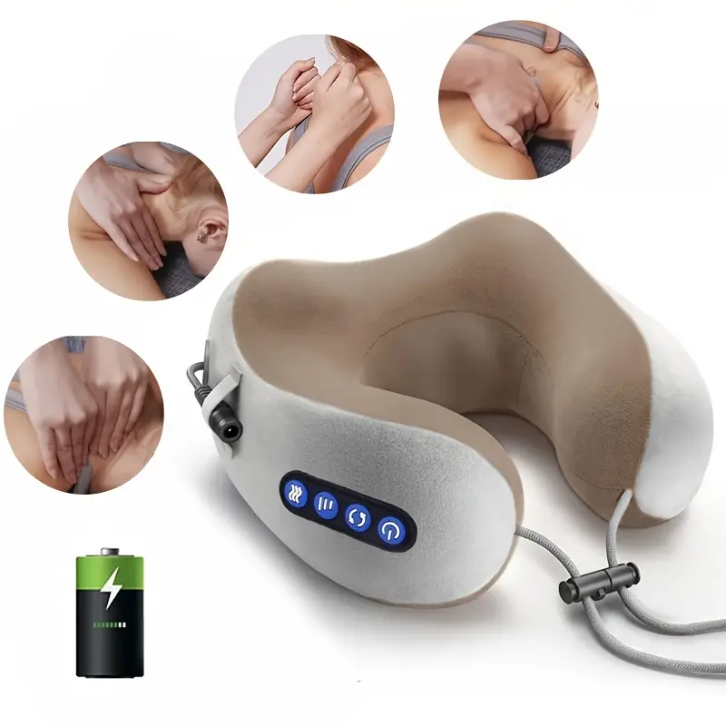 Relax Anywhere With The Portable Electric U-shaped Neck Massager Pillow -  Temu