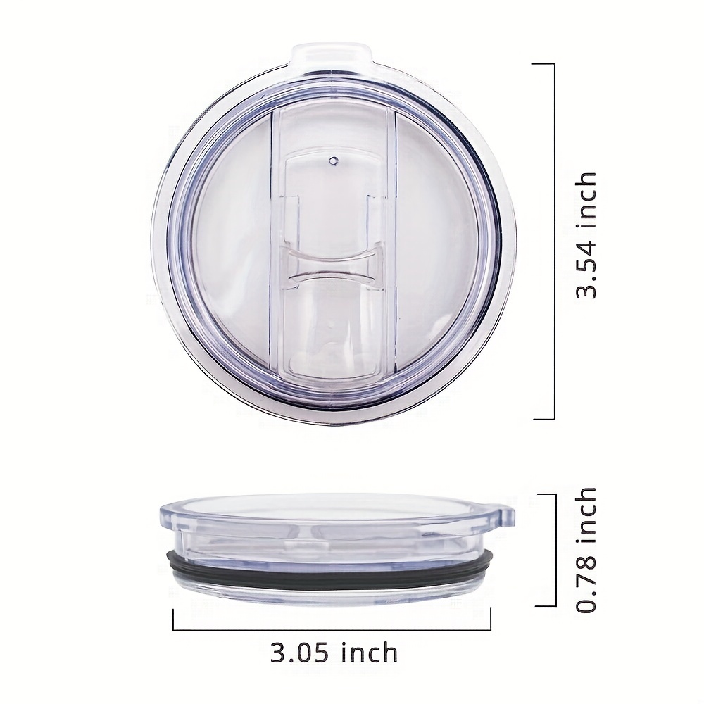 Transparent Replacement Lids For Stainless Steel Tumblers - Fits Rambler  And Other Cups - Protects Drinks And Keeps Them Cold - Temu