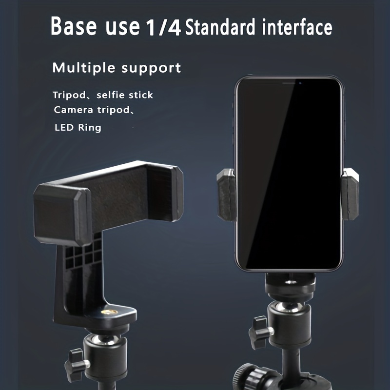 Tête de support de montage de téléphone pour trépied adaptateur à vis  standard support d'appareil photo numérique rotatif objectif selfie  monopode