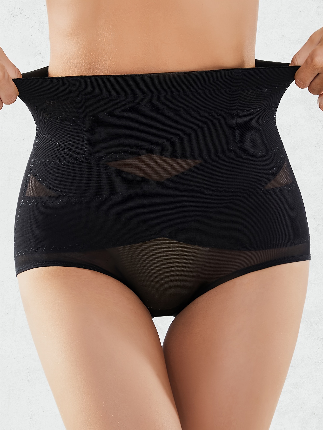 Solid Shaping Panties Tummy Control Slimmer Compression - Temu
