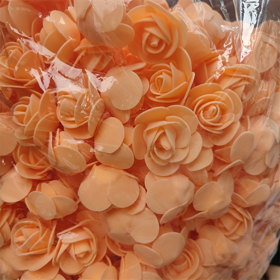 SEWACC 200pcs Foam Bear Flower Head Mini Artificial Rose Flowers Tiny  Artificial Rose Head Foam Fake Roses Artificial Flowers Foam Flowers Mini  Decor