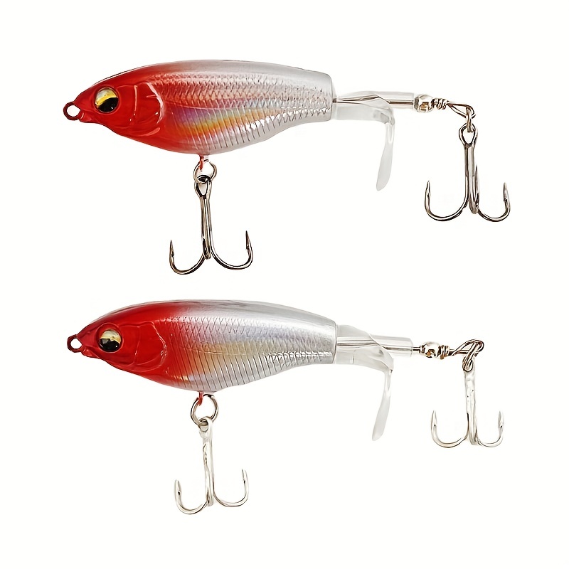 Whopper Lures Kit Plopping Lure Floating Rotating Tail Trout - Temu