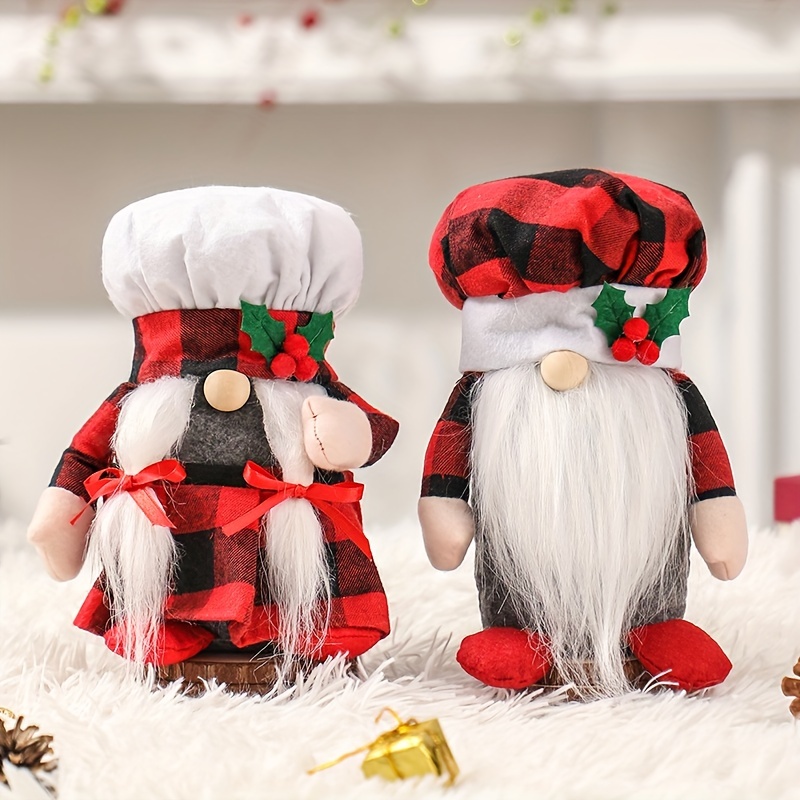 Christmas gnomes in the kitchen, Gnome Santa Cook, Christmas