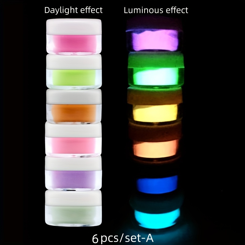LET'S RESIN 12 Colors Glow in the Dark Pigment Powder,upgraded Luminous  Powder for Epoxy Resin,diy Arts and Crafts-skin Safe for Nails,slime 