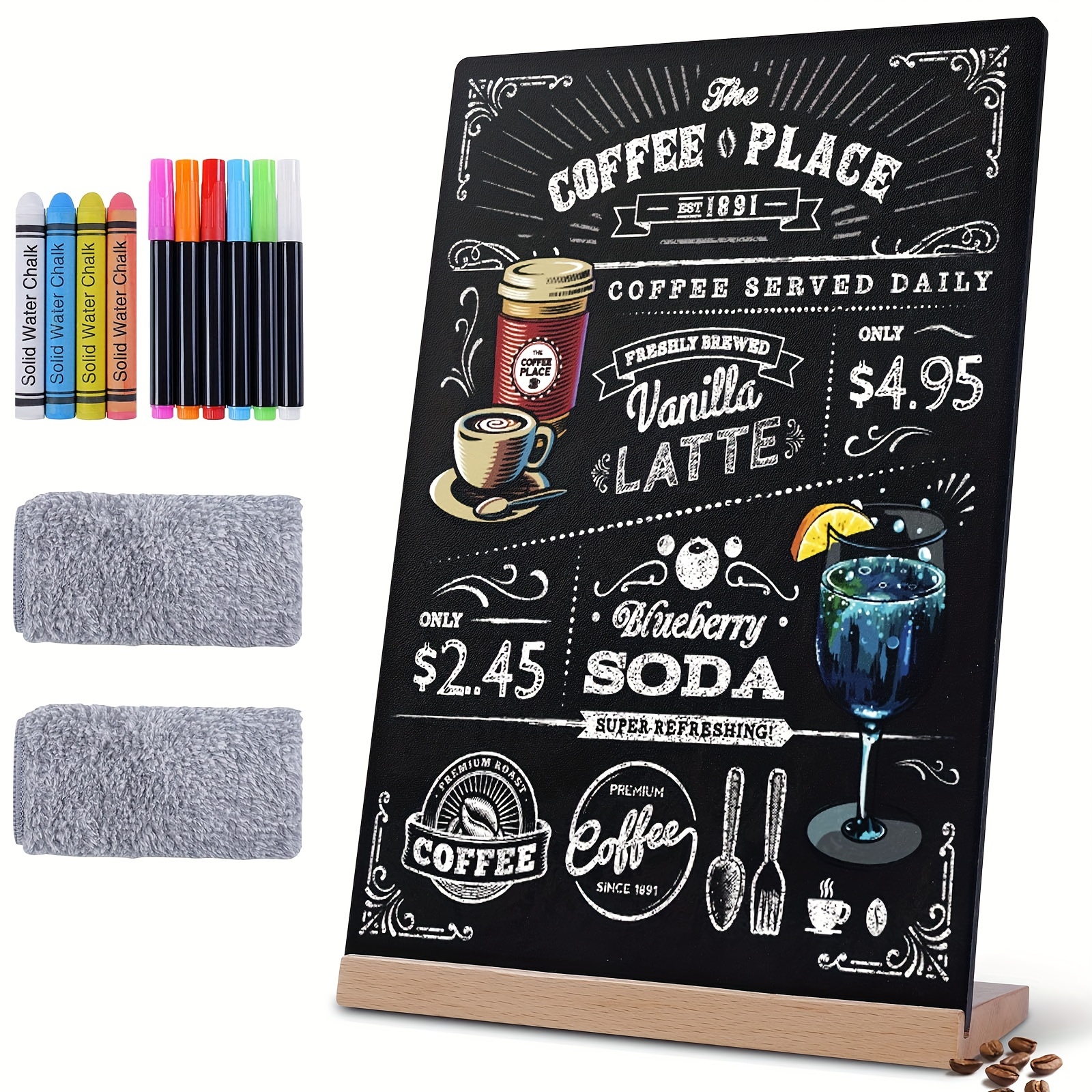 Freestanding Wooden A Frame Double Sided Chalkboard For - Temu