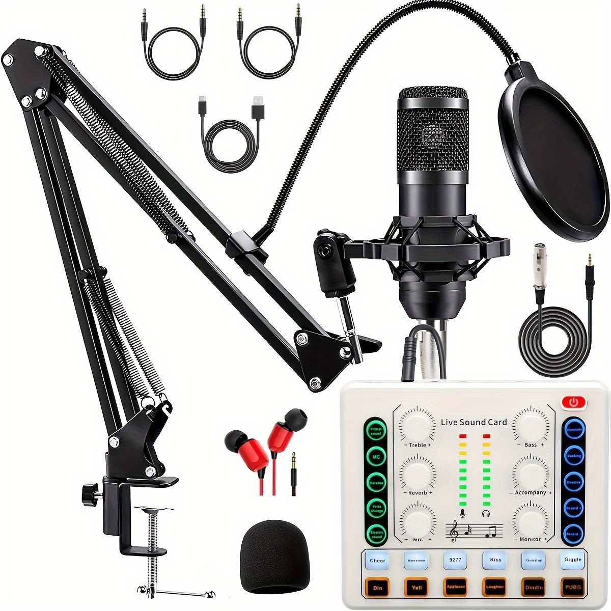 Mini micrófono USB tipo C, micrófono pequeño vocal portátil, micrófono  AsMR, micrófono de teléfono, mini micrófono de karaoke para grabación de  video