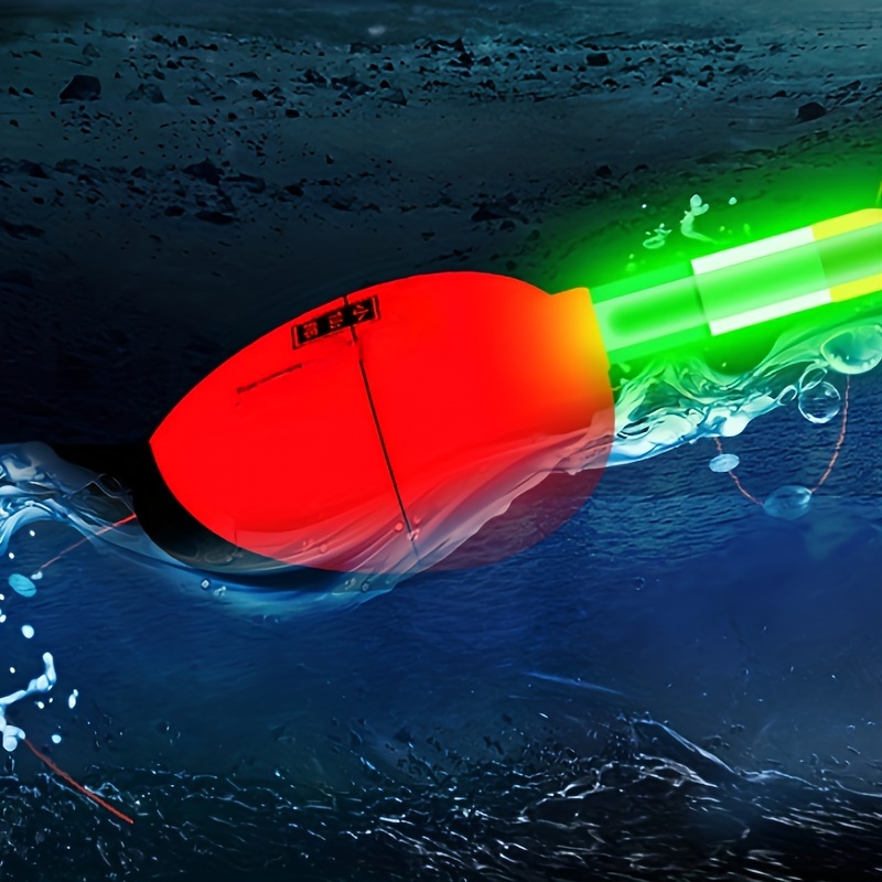 Green Electronic Fishing Float Glow in dark Long - Temu Canada