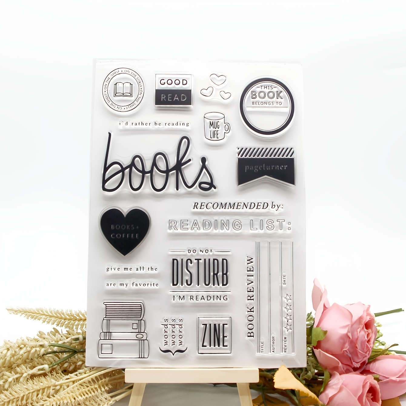 Book Retro Rubber Clear Stamp Transparent Stamp For - Temu