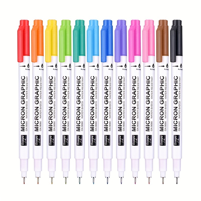 Needle Tube Pen Waterproof Hook Line Pen Cartoon Outlining - Temu