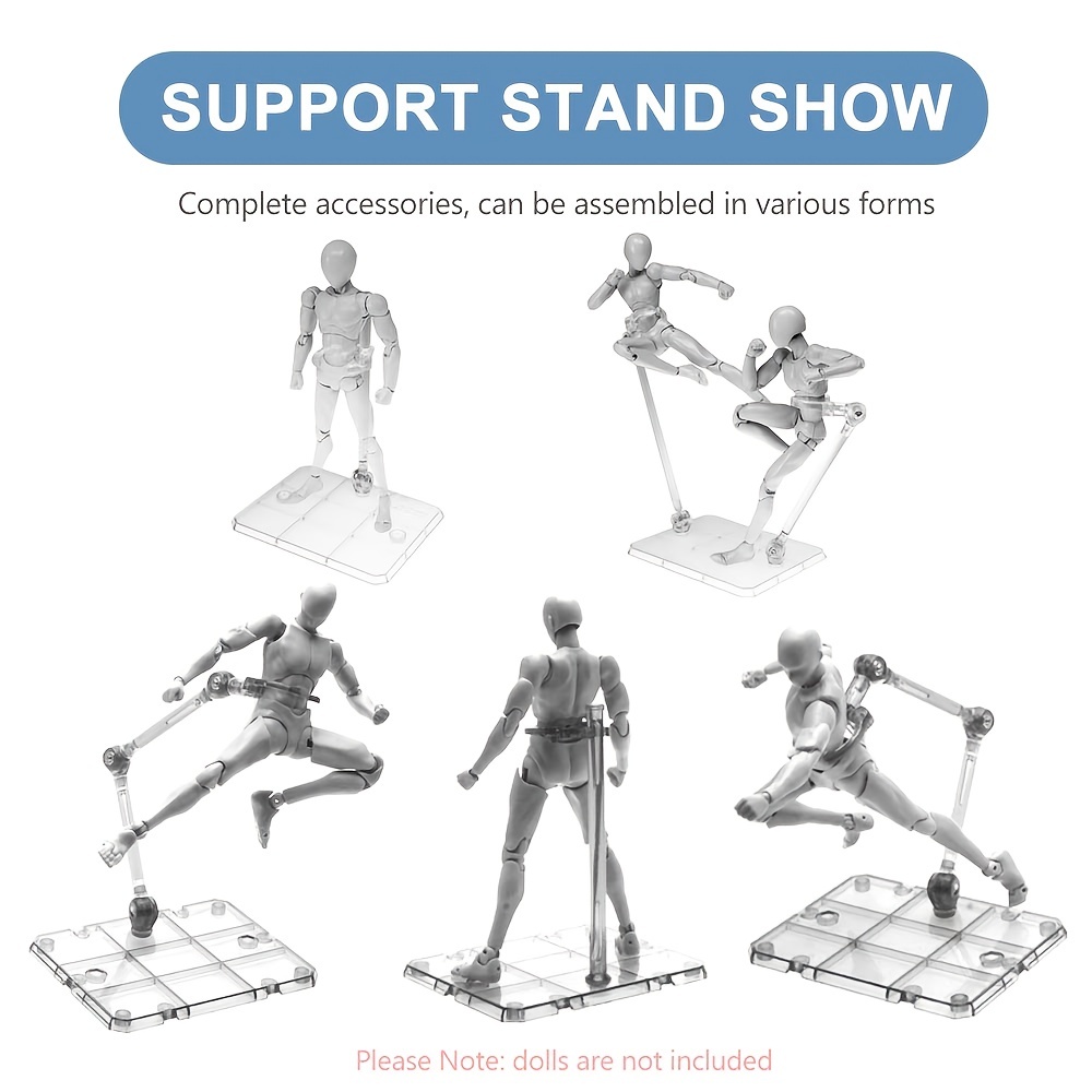 Migaven 5 soportes para cifras de acción, tres en uno, soporte de  exhibición de cifras de acción, base para modelo de muñeca compatible con  HG SHF