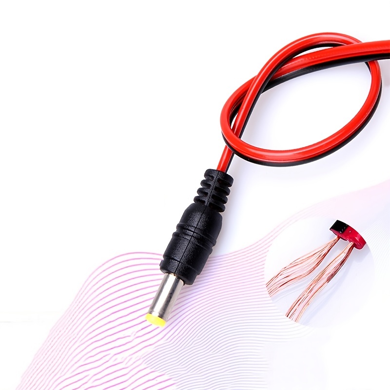Male Or Female Plug 12v Power Pigtail Cable Jack For - Temu